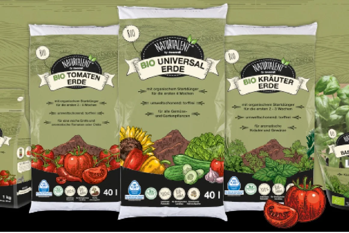 Drei Säcke Bio Erde für Tomaten, Universal und Kräuter